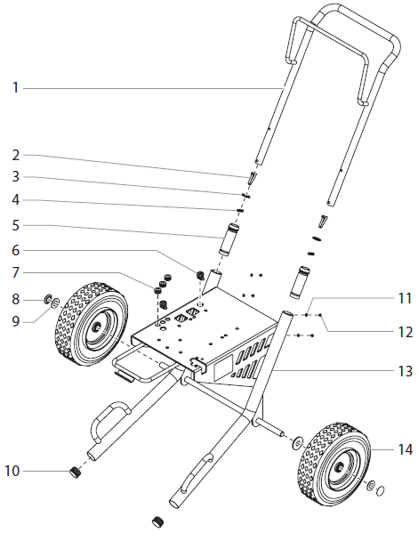 Advantage GPX 130 Cart Assembly Parts